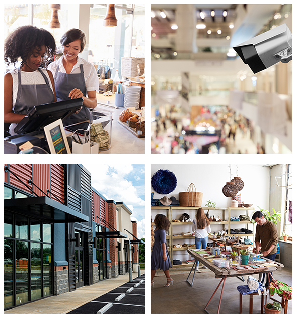 Industries Served Retail Shops security systems by Security First Alarm King